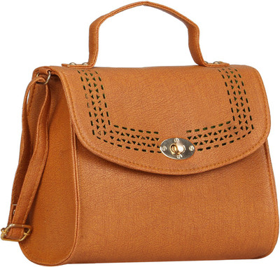 

WhiteAsh Women Casual Khaki PU Sling Bag