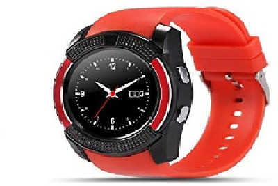 

ESTAR Presenting Bluetooth Smartwatch with Sim- Card Support Compatible with Acer liquid Jade Red Smartwatch(Red Strap regular)