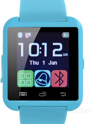 

MOBILE FIT U8 S BLUE&WHITE Combination Smart Watch Support Bluetooth With HI-FI MUSIC QUALITY, Remote Click Photo Function Blue Smartwatch(Blue Strap FREE SIZE)