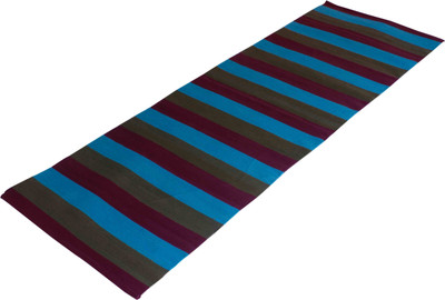 

Ryan Rubber Coated Cotton Anti Skid Handwoven Yoga / Exercise Mat Blue 3 mm Yoga Mat, Maroon