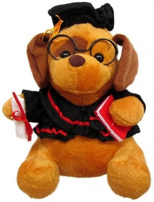 

soniya Enterprises musical scholar dog - 18 cm(Brown)