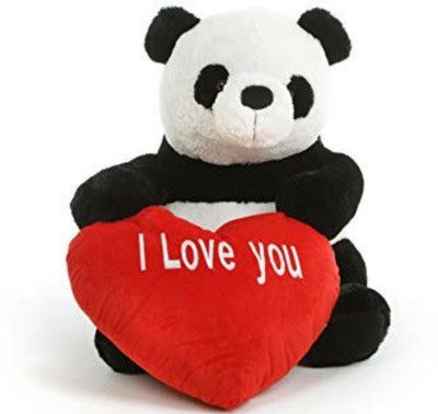 

Ktkashish Toys White & Black Panda Teddy bear With Dill (60 Cm) - 24 inch(White, Black), Black;white