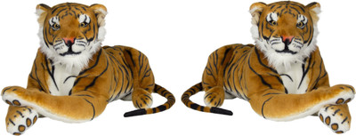 

Yakeen Brown Tiger Soft Toy Combo Pack Of 2 - 32 cm(Blue)