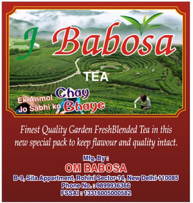 

Jbabosa CTC black tea Spices, Unflavoured Black Tea(250 g, Pouch)