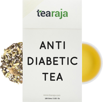 

Tearaja Anti-Diabetic Tea Contains Stevia Brahmi, Tulsi, Citrus Herbal Tea Vacuum Pack(100 g)