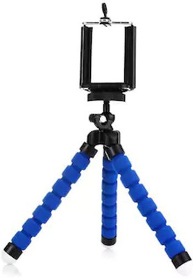 white panther Adjustable and Flexible easy mount Tripod(Blue, Supports Up to 2000 g)