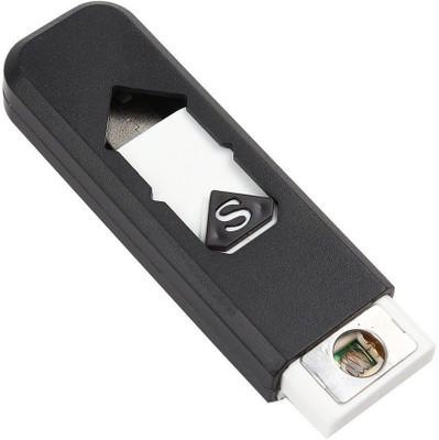TROST Trost Flameless Rechargeable Electronic USB Cigarette Lighter USB Mini Electronic Rechargeable Flameless Cigarette Lighter Windproof Lighter Cigarette Lighter (Multicolor) Flameless Rechargeable Electronic Windproof Eco Friendly Unique USB Cigarette Lighter BLACK Cigarette Lighter (Black) Ciga