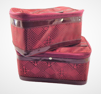 

RK Brands Designer Portable (Set of 2) Multipurpose Vanity Box(Maroon)