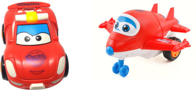 

Akrobo Push Pull Inertia Deformation Toy for Toddlers and Kids(Red)