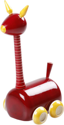 

Imaya e-Shoppe Wooden Giraffe Toy(Maroon)