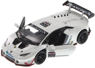 

Kinsmart 5" 1:36 Scale Lamborghini Huracan LP620-2 Super Trofeo Die-Cast Model Car from Flying Toyszer(White)