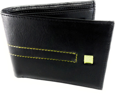 

DJ Men Black, Green Genuine Leather Wallet(4 Card Slots)