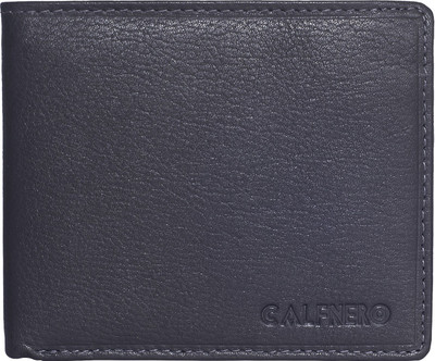 

Calfnero Men Grey Genuine Leather Wallet(8 Card Slots)