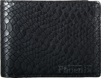 

Phoenix Men Black Artificial Leather Wallet(3 Card Slots)