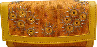 

Spice Art Girls Yellow Jute Wallet(4 Card Slots)