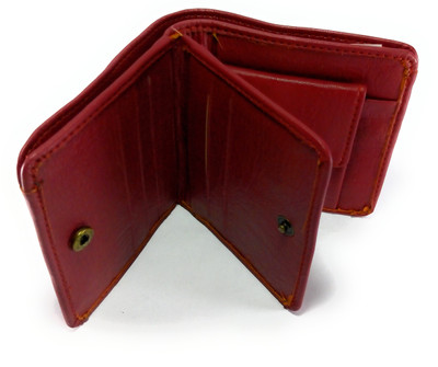 

DJ Men Red Genuine Leather Wallet(4 Card Slots), Cherry