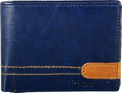 

Phoenix Men Blue Artificial Leather Wallet(6 Card Slots)