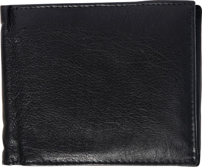 

Adamburk Men Black Genuine Leather Wallet(2 Card Slots)