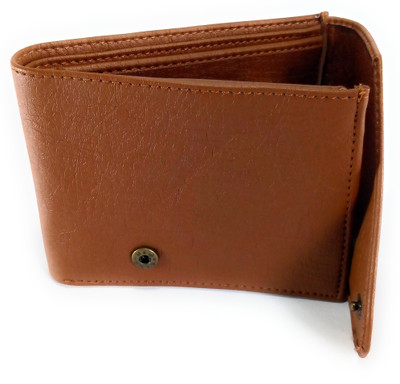 

DJ Men Tan Genuine Leather Wallet(4 Card Slots)