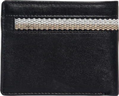 

Adamburk Men Black Genuine Leather Wallet(2 Card Slots)