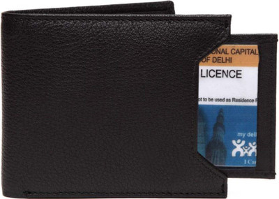

Macberry Men Black Artificial Leather Wallet(10 Card Slots)