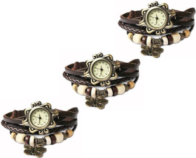 

MAPA STYLE Stylish Designer Dori Brown 3 Combo Analog Watch Girls Or Womens MPSTYLE 050 Watch - For Women