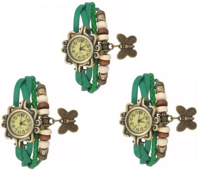 

MAPA STYLE Stylish Designer Dori Green 3 Combo Analog Watch Girls Or Womens MPSTYLE 054 Watch - For Women