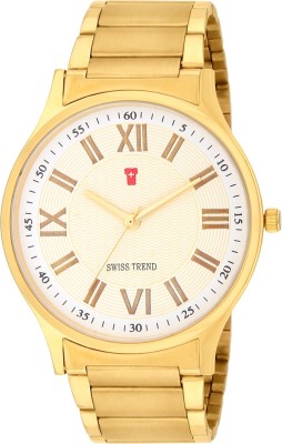 Swiss Trend ST2282 Golden Dignified Watch  - For Men   Watches  (Swiss Trend)