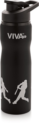 H2O Sb104 Stainless Steel Sports 750 ml Water Bottle(Set of 1, Black) available at flipkart for Rs.299