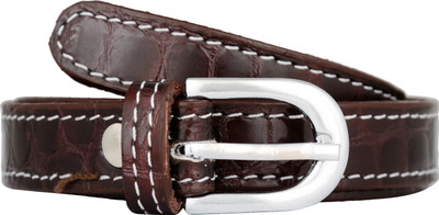 

Exotique Women Casual Brown Genuine Leather Belt