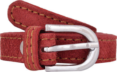 

Exotique Women Casual Red Genuine Leather Belt