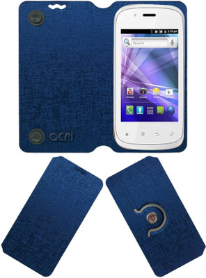 ACM Flip Cover for Spice Smart Flo Edge Mi-349(Blue, Cases with Holder, Pack of: 1)