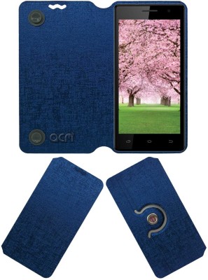 ACM Flip Cover for Intex Aqua M5(Blue, Cases with Holder, Pack of: 1)