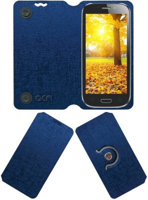 ACM Flip Cover for Celkon A220(Blue, Cases with Holder, Pack of: 1)