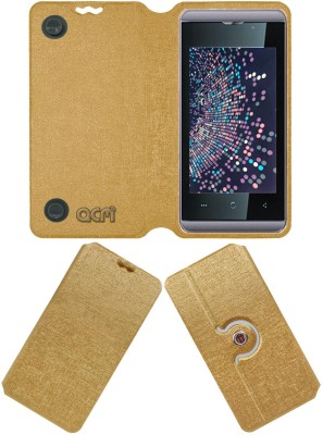 ACM Flip Cover for Micromax Bolt Supreme Q300(Gold, Cases with Holder, Pack of: 1)