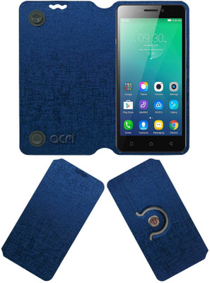 ACM Flip Cover for Lenovo Vibe P1m(Blue, Cases with Holder, Pack of: 1)