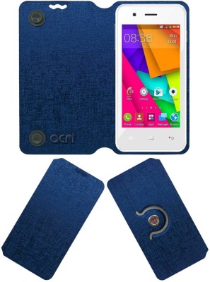 ACM Flip Cover for Celkon A406(Blue, Cases with Holder, Pack of: 1)
