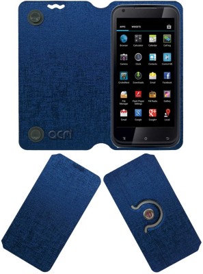 ACM Flip Cover for Iball Andi 4.5d Quadro(Blue, Cases with Holder, Pack of: 1)
