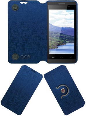 ACM Flip Cover for Bloom Globe 4.5 Lite(Blue, Cases with Holder, Pack of: 1)