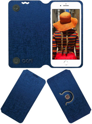 ACM Flip Cover for Apple Iphone 8(Blue, Cases with Holder, Pack of: 1)
