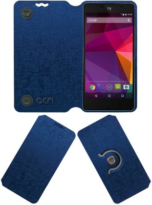 ACM Flip Cover for Yu Yunique 4g(Blue, Cases with Holder, Pack of: 1)