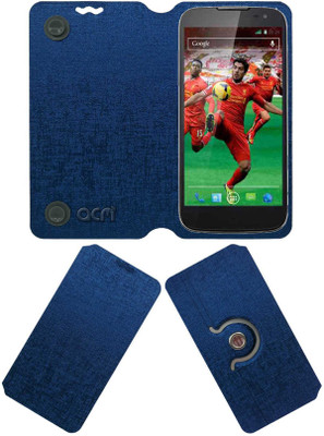 ACM Flip Cover for Xolo Q2500(Blue, Cases with Holder, Pack of: 1)