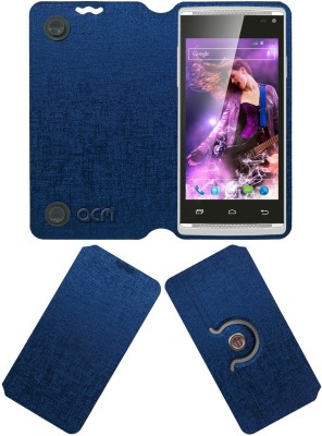 ACM Flip Cover for XOLO A500 Club(Blue, Cases with Holder, Pack of: 1)