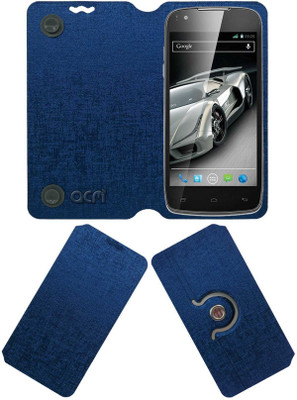 ACM Flip Cover for XOLO Q700S(Blue, Cases with Holder, Pack of: 1)