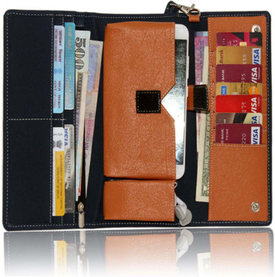 

Wildmount Casual Blue, Tan Clutch