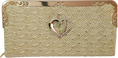 

Divu Collections Party Gold Clutch