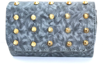 

PRIYANKA COLLECTIONS Casual Grey Clutch