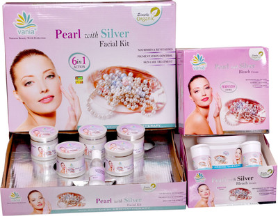 

Vania Pearl with Silver Facial Kit and Bleach(Set of 2)