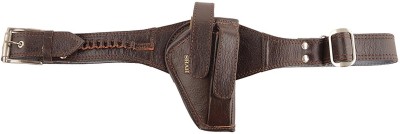 SHAH 32 Bore Pistol Cover with Belt (BROWN) Racquet Carry Case/Cover Free Size(Brown)