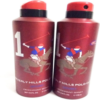 

Beverly Hills Polo Club 1 Deodorant Spray - For Men(350 ml, Pack of 2)